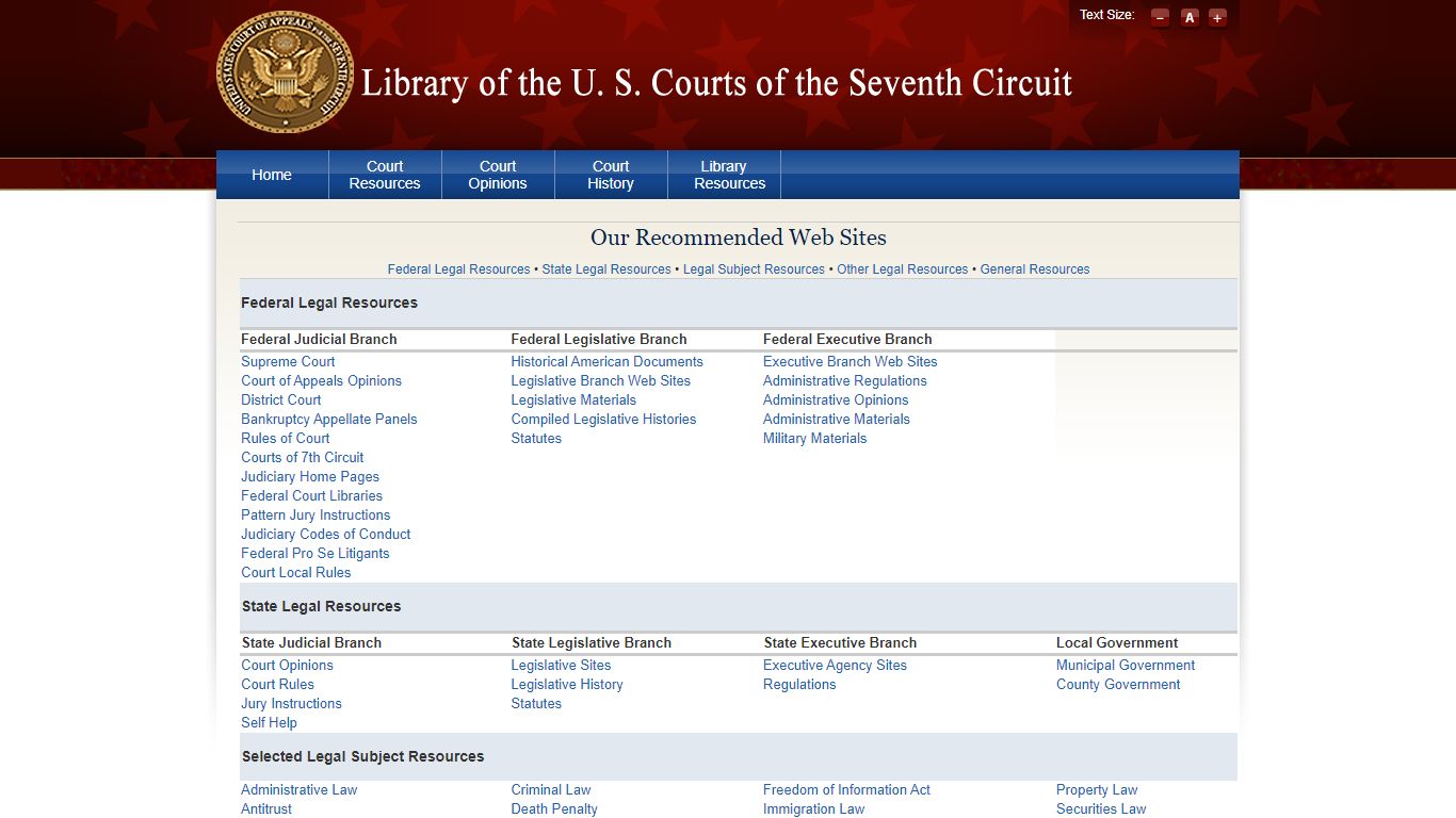 Federal Legal Resources - United States Courts